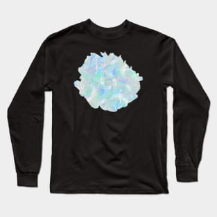 Dripping Brushstrokes Splatter Gray Long Sleeve T-Shirt